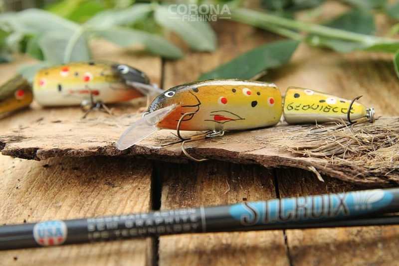 wobler łamany na pstrąga